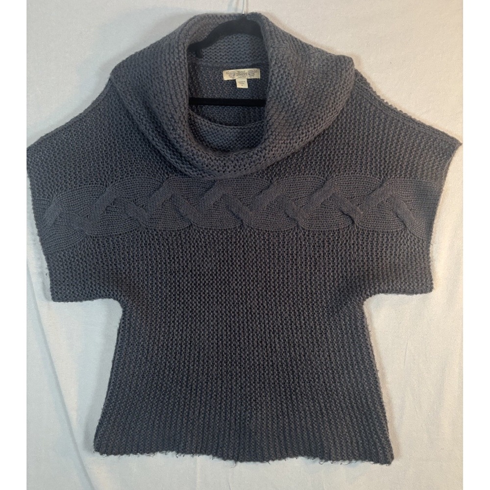 Nine West Women's Sweater Size Large Cowl Neck Short Sleeve Vintage American